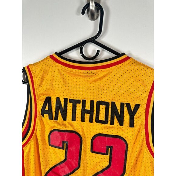 Jordan Mens Oak Hill High School Carmelo Anthony #22 Jersey Yellow Sz M 20x32 - Picture 9 of 12